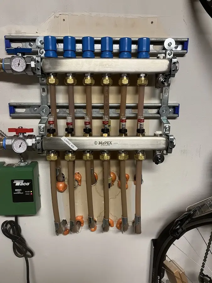 Plumber performing Leak Detection at a residential property in Credit River